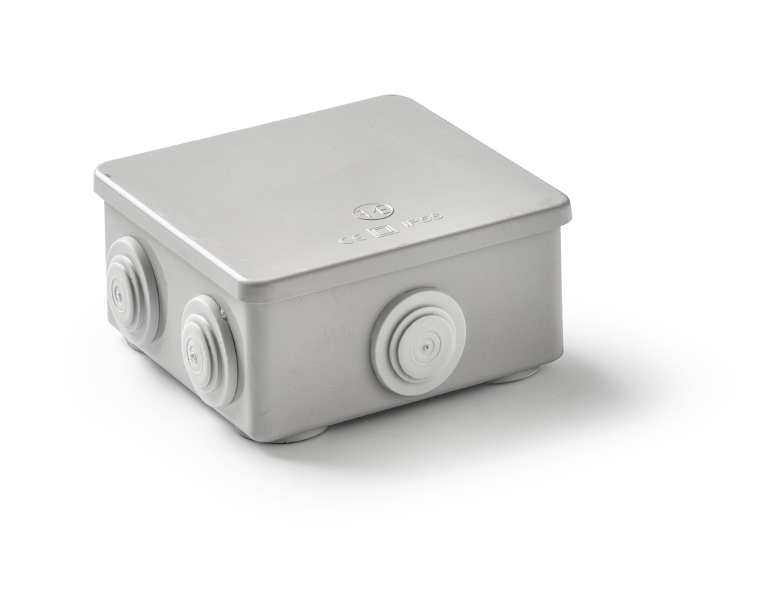 Caja Estanca IP55 - 100x100x45mm (7 conos Ø20)