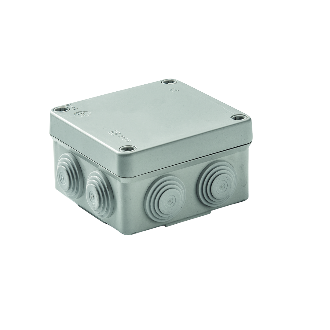 Caja Estanca IP55 - 103x103x55mm (7 conos Ø25)