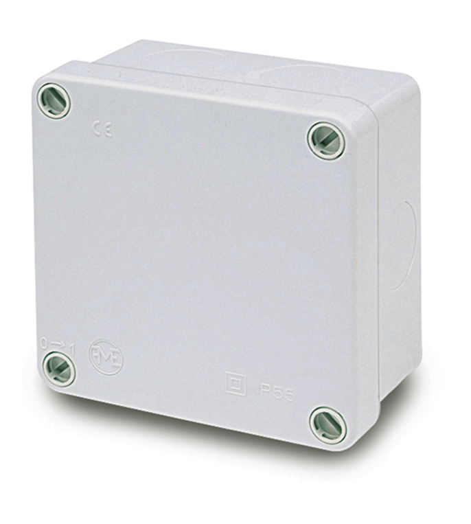 Caja Estanca Ciega IP55 - 103x103x55 mm - tapa con tornillo