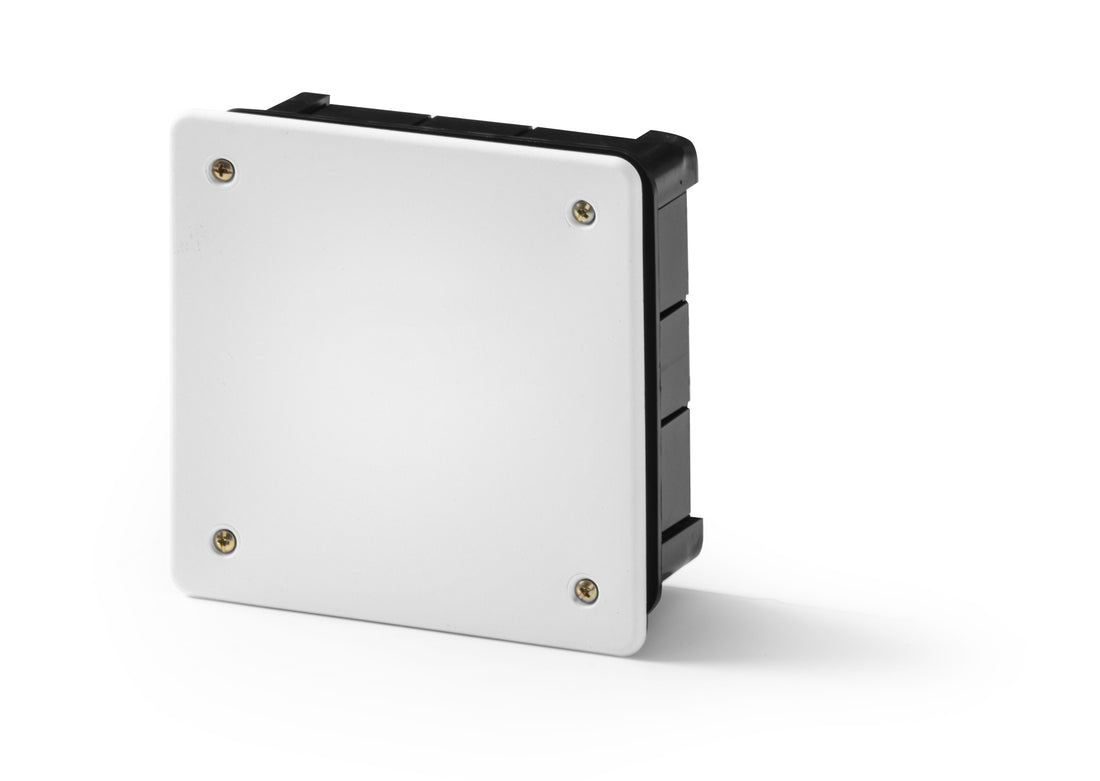 Caja de Derivación Empotrable IP40 - 115x115x45 mm - tapa con tornillos