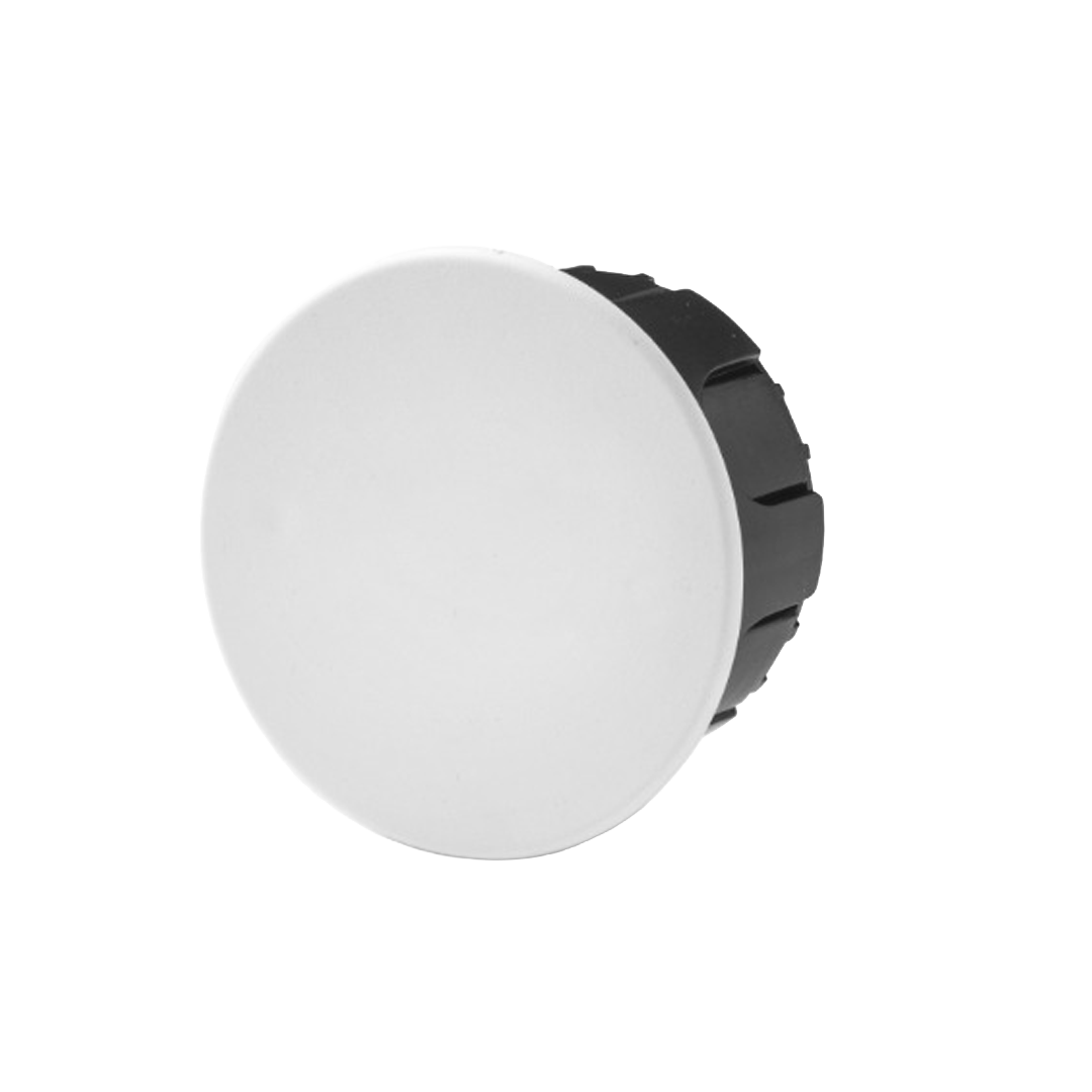 Caja de Derivación Empotrable IP30 - Ø80x40 mm - tapa con garra metálica