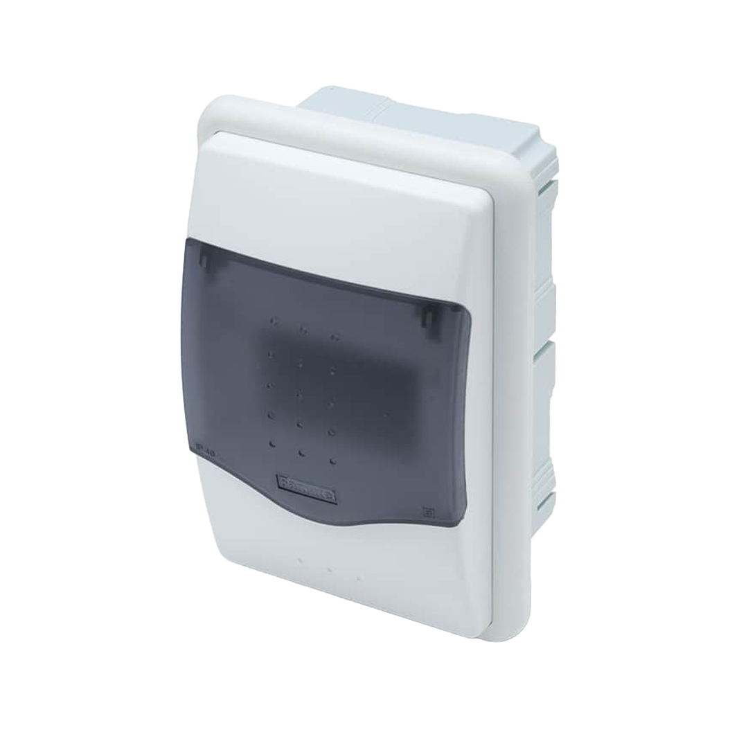 Gabinete de Empotrar IP40 - 215x140x55 mm - 4 DIN, KIT RD+NT