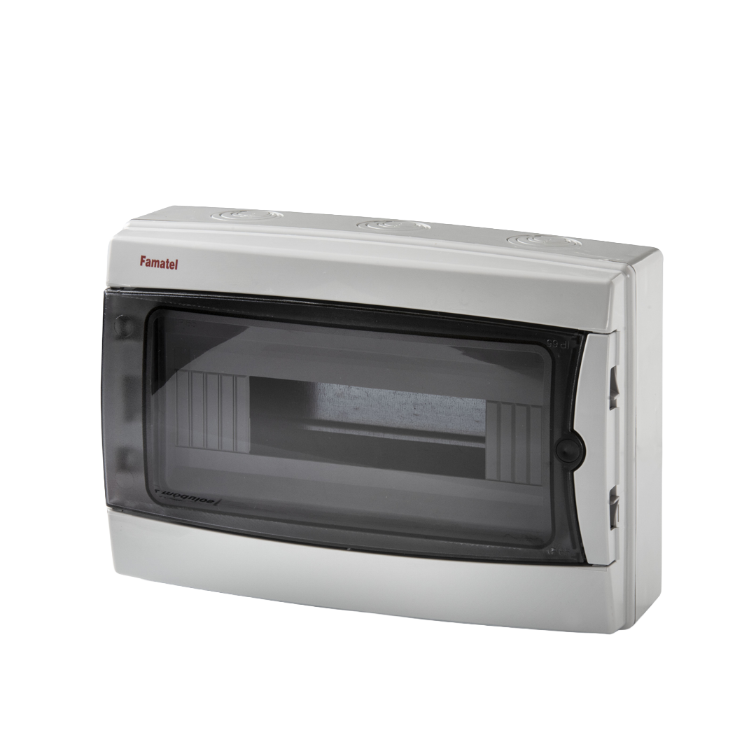 Gabinete PT De Superficie IP65 - 215x310x110 mm - 12 DIN, KIT RD+NT