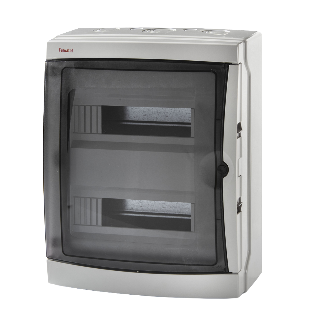 Gabinete PT de Superficie  IP65 - 410x310x150 mm - 26 DIN, KIT RD+NT