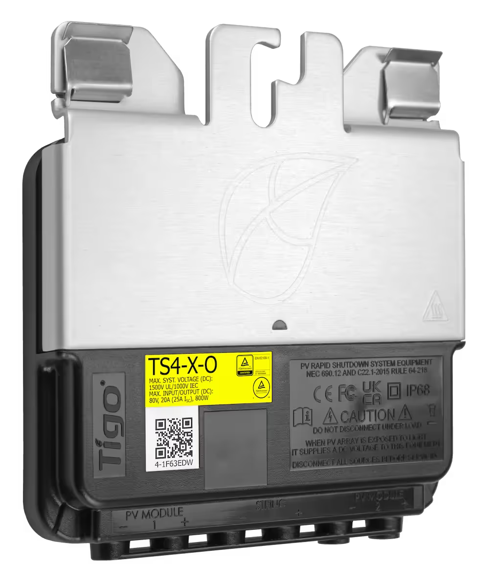TIGO / TS4-X-O 25A (Isc) 800W 1500V UL/1000VIEC 0.62/1.2m Cable MC4