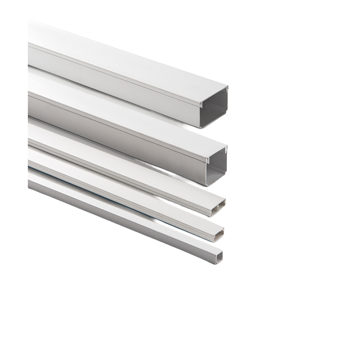 MOLDURA MINICANAL ADHESIVA PVC BLANCA - 16x25 mm - tramo 2m
