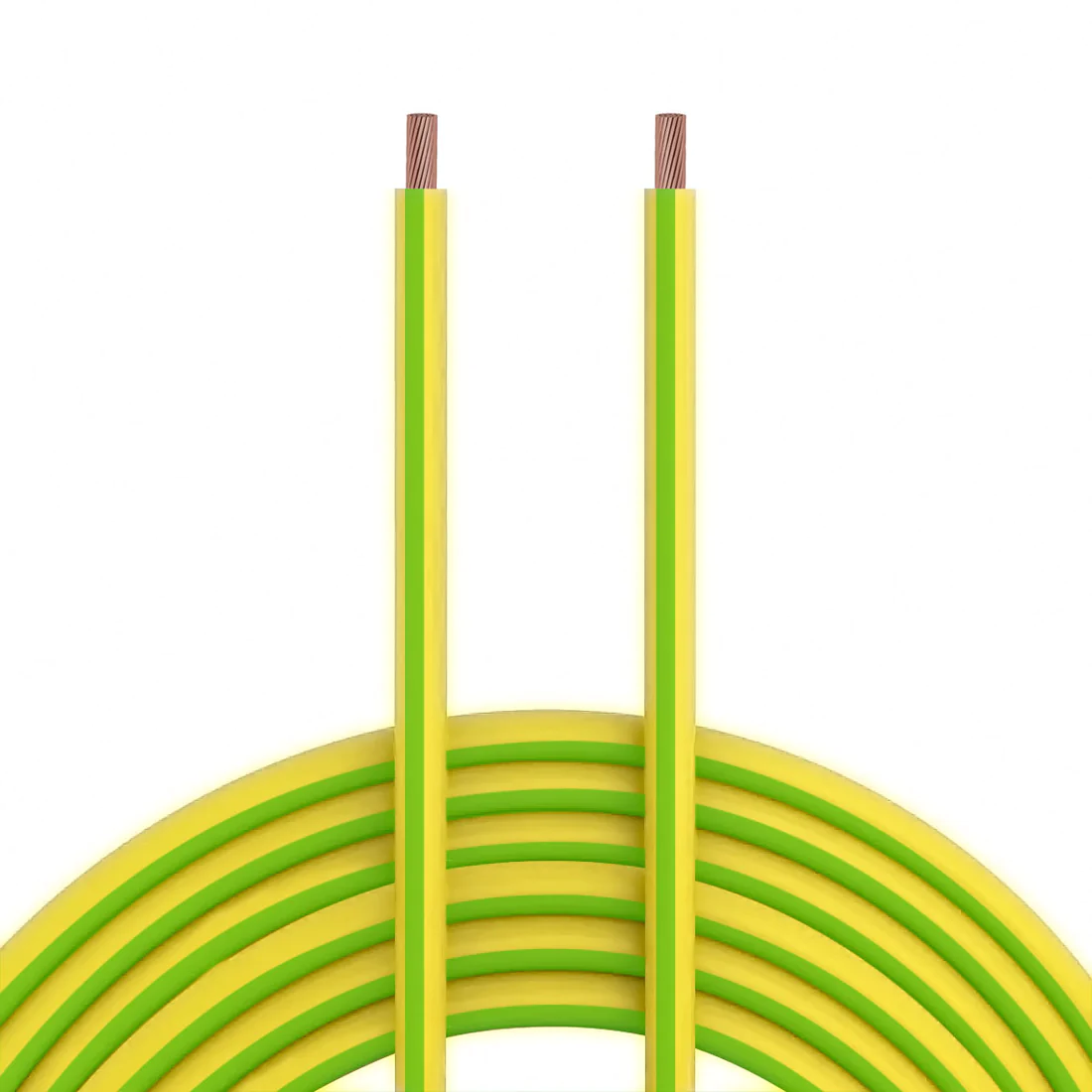 Cable de Tierra #10 AWG verde y amarillo 200m